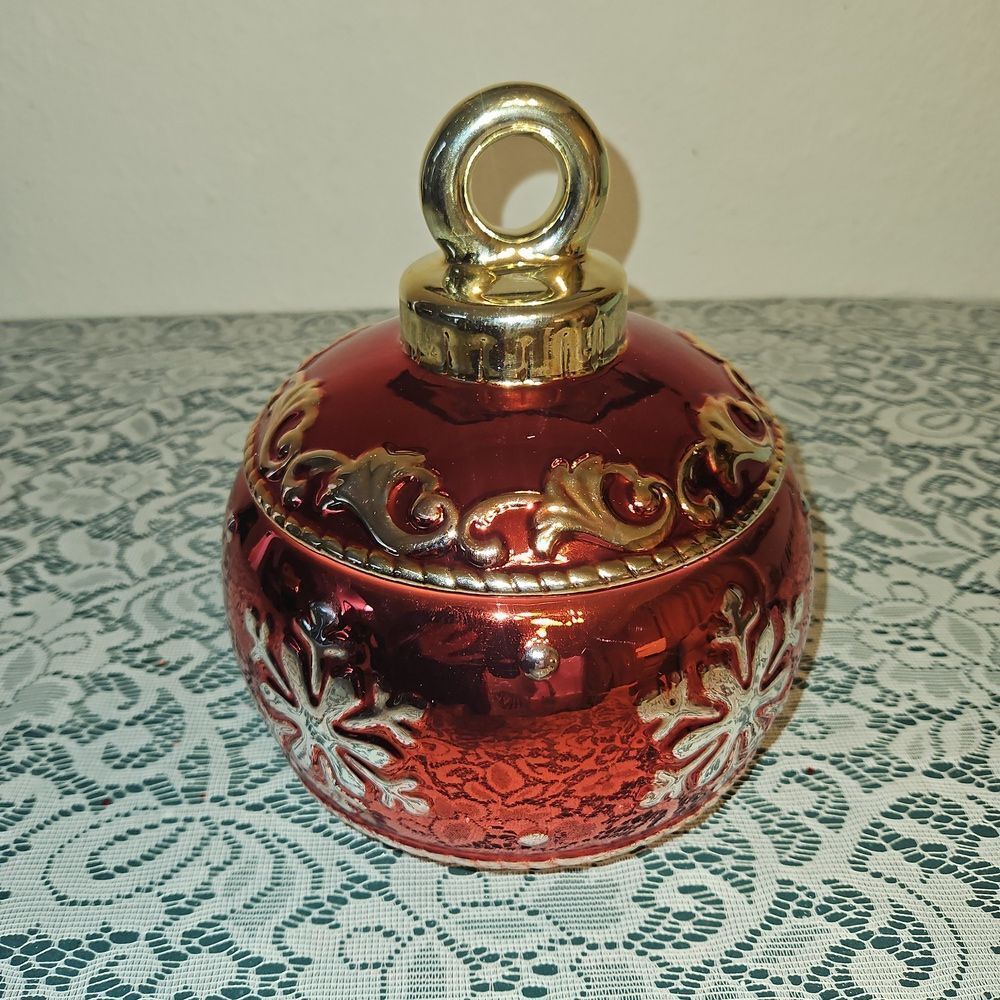 David's 10" Cookies Red Ornament Cookie Jar